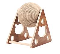 Itonash Cat Gratching Ball Jouet, Cadre d'escalade avec Corde de Sisal, Jeu Interactif pour étagère en Bois (B)