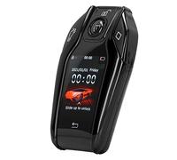 Itonash Clé Intelligente, Entrée sans Touche à Distance D'écran Tactile LCD pour les Modèles de Bouton de Démarrage du Moteur, avec Cadre en Alliage, Universel pour la Voiture D'origine (Noir)