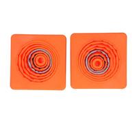 Itonash Cônes de sécurité Routière 2 Pièces, Orange Réfléchissant Pliable avec Bande Réfléchissante à 360 Degrés pour les Parkings, les Cours de Conduite, L'entraînement Sportif