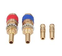 Itonash Connecteur Rapide de Soudage, Ajustement du Tuyau D'adaptateur à Gaz Refroidi par Eau en Laiton M8 pour les Pistolets de Soudage Tig Mig, avec Matériau en Laiton forgé Premium