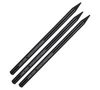 Itonash Crayons à Charbon de Bois pour Dessin, Ensemble de 3 Pièces avec Graphite Doux, Moyen, Dur, Noyau Noir sans Bois pour Artistes, étudiants, Débutants