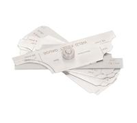 Itonash de Filet de Soudure, Jauge de Came de Soudage en Acier Inoxydable avec 7 Lames de Mesure pour L'inspection du Soudage, la Mesure et L'échelle de Pouces pour les Ponts de