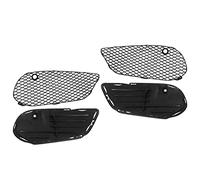 Itonash Ensemble de Couvercles de Calandre Antibrouillard Inférieure de Pare-Chocs Avant ABS PC Forte Résistance aux Chocs pour Classe C W205 C205 A205 AMG Line C43 Pre-Facelift