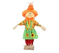 Itonash Épouvantail de Décoration de Jardin de 60 Cm de Haut, Décorations de Récolte d'automne, Décorations de Thanksgiving avec de Jolis Sourires et des émotions de Réunion (Style de