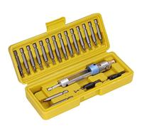 Itonash Extracteur de Vis Perceuse, Tête Tournante Flip Lock Foret Set avec Croix Plat Fraise Bits, pour le Travail du Bois en Acier Inoxydable Plaque de Fer de Forage de Verre