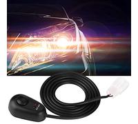 Itonash Interrupteur de Bouton-poussoir de Forme D'eau pour TS-11 avec des Voyants à LED Rouge/Vert, Cordon de 2,5 Pi, pour Ajouter des Lampes Antibrouillard, des Feux de Jour à LED,