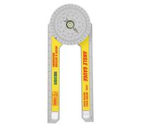 Itonash Jauge D'angle à 360 Degrés, Rapporteur en Plastique Technique avec Tube de Liquide Horizontal pour Mesure Intérieure et Extérieure, échelle Métrique Britannique