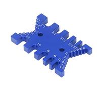 Itonash L'étalard Dovetail Jig Tenon, Outil de Travail du Bois en Alliage en Aluminium à L'échelle Métrique et Impériale, pour un Contrôle Précis des Joints D'aronde (Bleu)