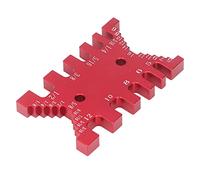Itonash L'étalard Dovetail Jig Tenon, Outil de Travail du Bois en Alliage en Aluminium à L'échelle Métrique et Impériale, pour un Contrôle Précis des Joints D'aronde (Rouge)