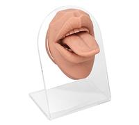 Itonash Modèle de Langue Humaine en Silicone, Modèle de Bouche Acrylique Réaliste pour L'Affichage des Bijoux avec une Aide aux Soins Infirmiers et une Pratique de Perçage des Ongles (Chair blonde)