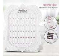Itonash Nail Art Stand avec Conception de Fleurs, 48 couleurs Carte de Gel de Vernis à Ongles pour Outil de Manucure, Pratique pour le Dessin et la Sculpture des Ongles