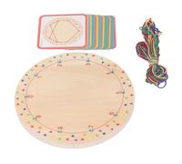 Itonash Planche Géo Mathématique en Bois, Favorise la Coordination œil-main, Inspire la créativité, Engage les Enfants dans un Jeu D'emballage de Fil pour Adopter la Pensée Géométrique