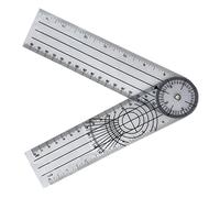 Itonash Protumier du Règlement Pliant, Mesure Multi-angle avec Surface Givrée et échelle Noire Claire, pour les étudiants et le Travail du Bois