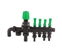 Itonash Répartiteur D'eau à 4 Voies, Accessoires de Vanne de Contrôle pour Pulvérisateur Agricole avec Vanne Marche/arrêt, pour L', L'élevage et l'aquaculture.