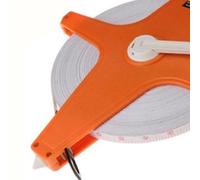 Itonash Ruban à Manivelle à la Main, Bobine de Mesure des Fibres avec Pointe et Poignée ABS Portable pour les Mesures Extérieures Construction du Travail du Bois de 12,5 Mm (100 mètres)