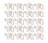 Itonash Trombones en Forme D'éléphant, 20 Pièces, Clips de Bureau en Métal Antirouille en or Rose pour la Classification des Documents, Usage Domestique et Scolaire