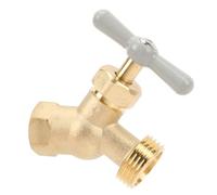 Itonash Tuyau Bibb, Laiton G1 / 2in DN15 Femelle Feme G3 / 4in DN20 Valve D'eau de Filetage Mâle, avec Boule de Rotation pour un Contrôle de Débit Précis, Arroser L'irrigation