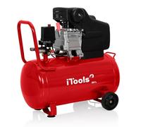 iTools - Compresseur d'air à huile 50L 8 bar 115 psi 2CV 1.5KW débit d'air : 206 L/min