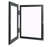 iToQ A4 Kids Art Frames Front Open Drawing Paper Kids Flip Cover Convient pour Les Cadres de Stockage Crafts Hanging Pictures Noir
