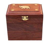 ITOS365 Boîte à Bijoux en Bois Faite à la Main pour Femme