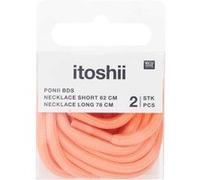 Itoshii Pack 2 Cordons 2 Tailles Orange Fluo