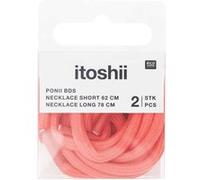 Itoshii Pack 2 Cordons 2 Tailles Rose Fluo