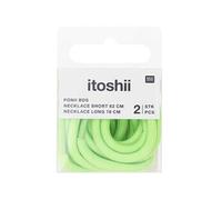 Itoshii Pack 2 Cordons 2 Tailles Vert Fluo