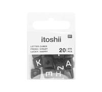 Itoshii Pack 20 Perles Ponii Noires Fresh Crazy Lucky Happy