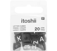 Itoshii pack 20 perles ponii noires fresh crazy lucky happy Multicolore G