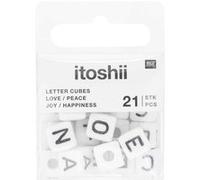 Itoshii Pack 21 Perles Ponii Love Peace Happiness Joy