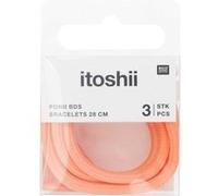 Itoshii Pack 3 Cordons 28cm Orange Pastel Fluo