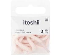 Rico Design Itoshii pack 3 cordons 28cm rose
