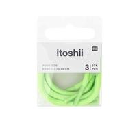 Itoshii Pack 3 Cordons 28cm Vert Fluo