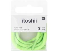 Itoshii Pack 3 Cordons 28cm Vert Fluo