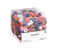 Rico Design Itoshii pack 400 perles Ponii beads - couleur de la terre mat sombre