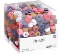 Rico Design Itoshii pack 400 perles Ponii beads - couleur de la terre mat sombre