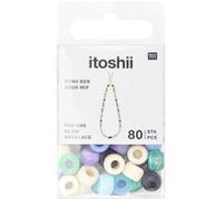 Itoshii pack 80 perles Ponii aqua mix Multicolore G