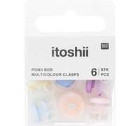 Itoshii Pack De 6 Claps De Cordon Couleur Assortis