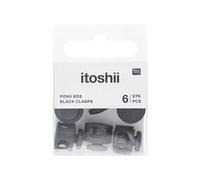Itoshii Pack De 6 Claps De Cordon Noir