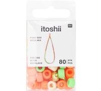 Itoshii Pack De 80 Perles Ponii Neon Mix