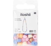 Itoshii pack de 80 perles Ponii pastel mix