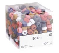 Rico Design Itoshii pack 400 perles Ponii beads - couleur de la terre mat sombre