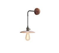 ITOSUI Applique Murale Japonaise en travertin, Style Moderne, avec Cordon réglable et Base en Bois Massif Minimaliste, Interrupteur Rotatif, idéale pour Chambre, Salon ou Couloir.