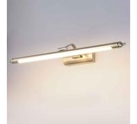 ITOSUI Applique Murale LED réglable en Nickel pour Salle de Bain, éclairage linéaire pour Cadre Photo, Barre Lumineuse rotative 3000K pour Chambre, Dressing, Salle de Bain, Toilettes (63 cm)
