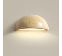 ITOSUI Applique Murale Minimaliste en travertin Jaune, Style rétro, pour intérieur, éclairage décoratif Nordique idéal pour Une Chambre, Un Salon ou Un îlot de Cuisine.