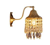 ITOSUI Applique Murale rétro créative en Verre français avec Pampille en Cristal, idéale pour Une Chambre d'enfant Luxueuse ou Un hôtel élégant. Luminaire Mural pour Salon ou Salle à Manger.