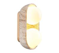 ITOSUI Applique Murale Vintage en Pierre, Style Nordique, en travertin Jaune, Style Japonais, idéale pour la Chambre, Le Hall d'entrée ou Les escaliers.