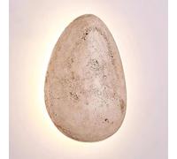 ITOSUI Applique Murale Wabi Sabi Art, Applique Moderne en travertin Jaune avec Abat-Jour en Pierre, Lampe de Chevet en travertin Noir pour Chambre, Cuisine, Hall d'entrée, escalier