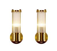 ITOSUI Appliques murales, Appliques murales industrielles en Verre Transparent, Applique Murale pour Salle de Bain, Lampe Murale Tubulaire en Verre pour Salon, Chambre, Couloir