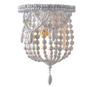 ITOSUI Appliques murales en Bois tressé à la Main, Style bohème, Lampe de Chevet en Perles de Bois Blanc pour Chambre, Couloir, Coiffeuse, escalier, cheminée, Salon